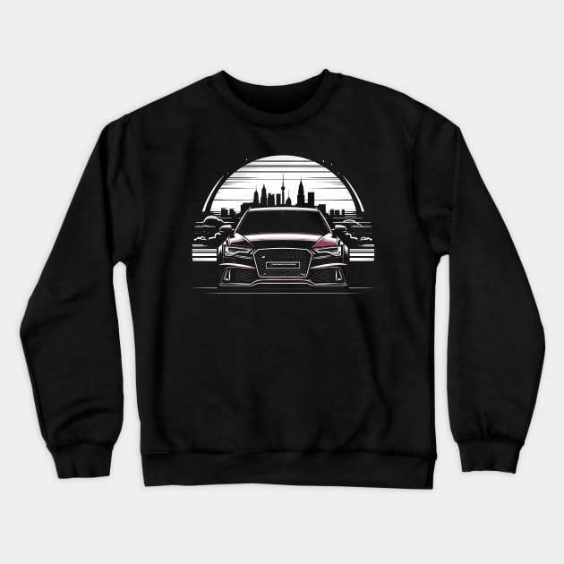 Audi A4 A6 Stationwagon Crewneck Sweatshirt by TaevasDesign